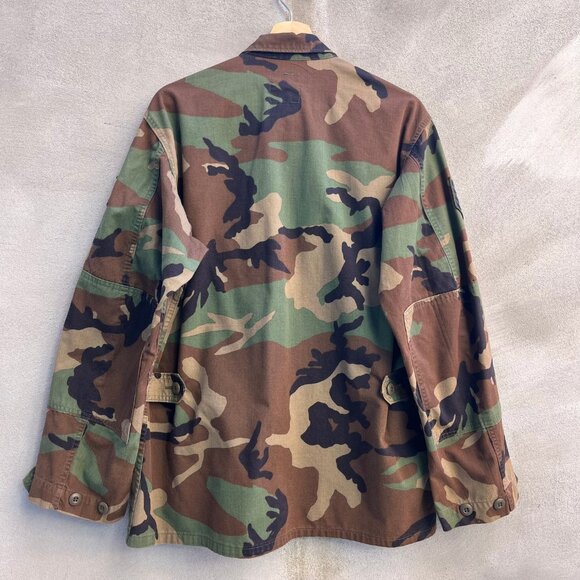 80's USAF Military Woodland Camouflage Combat Jacket - Picture 2 of 5